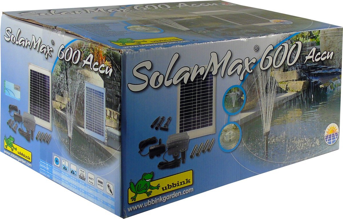 Ubbink SolarMax 600 Accu Pomp - Zwart