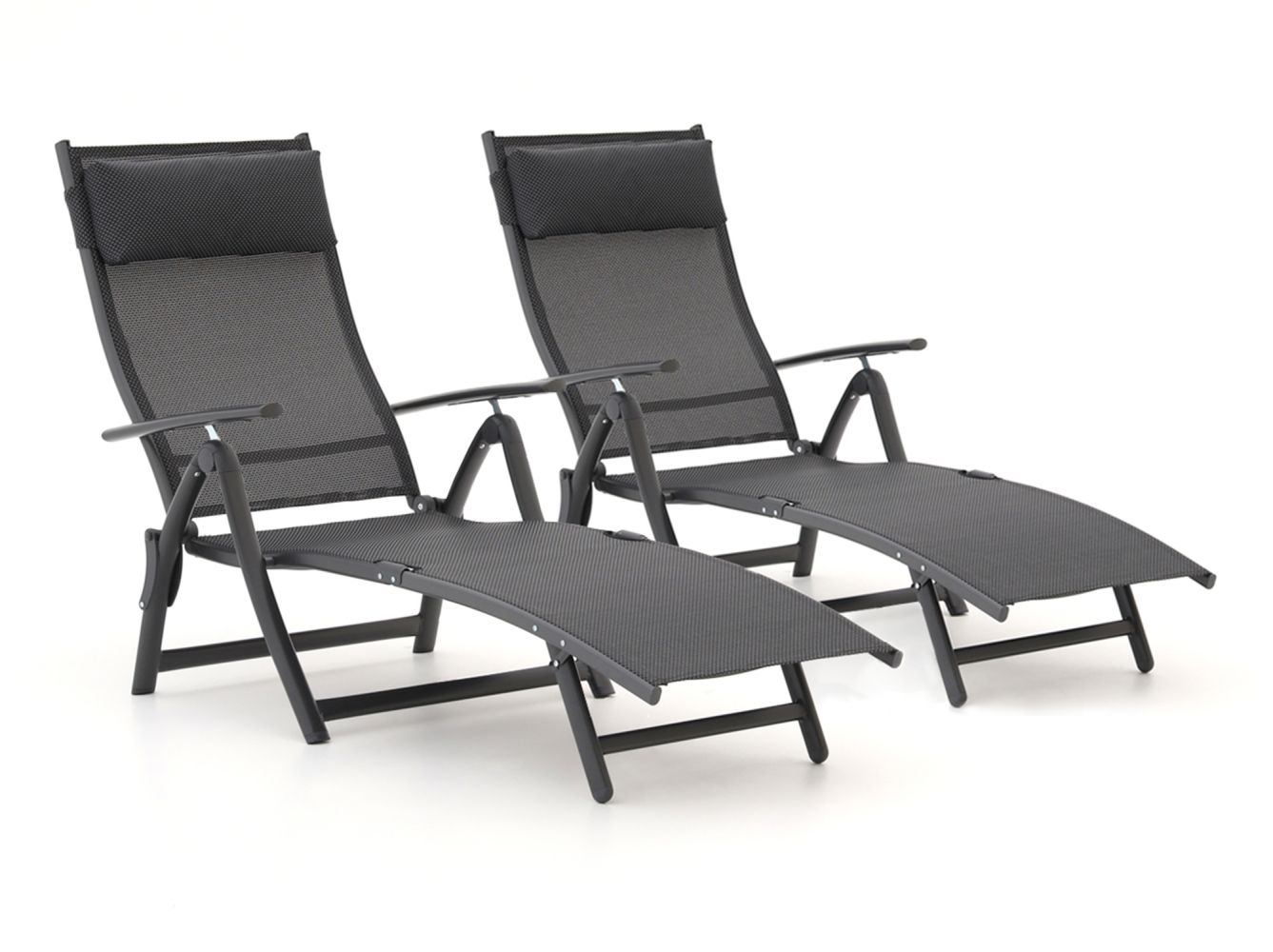 R&S Design Capri ligbed set 2-delig - Laagste prijsgarantie! - Grijs