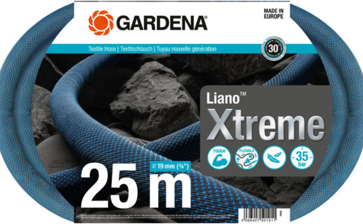 GARDENA Textielslang Liano™ Xtreme 25m, 3/4" - 18482-20