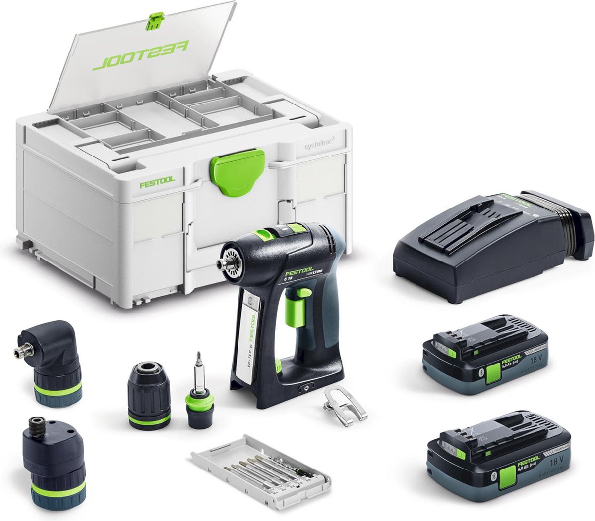 Festool Accu-schroefboormachine C 18 HPC 4,0 I-Set - 577617