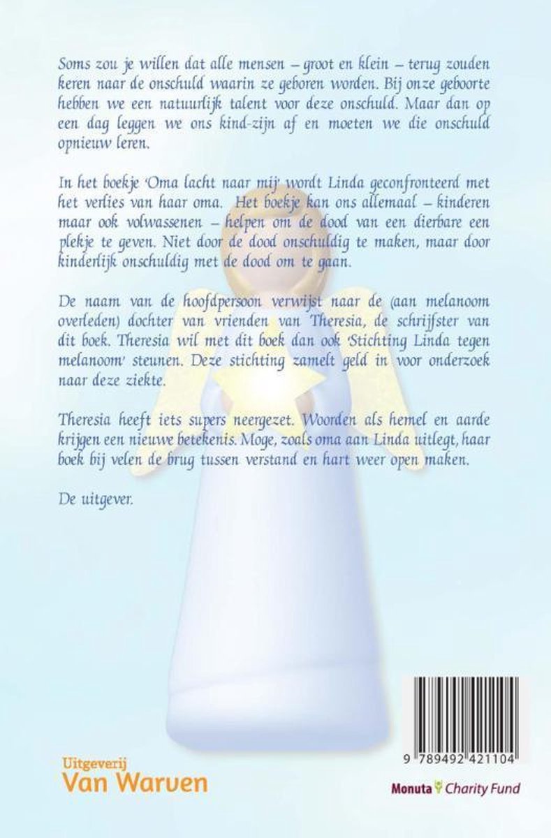 Oma lacht naar mij