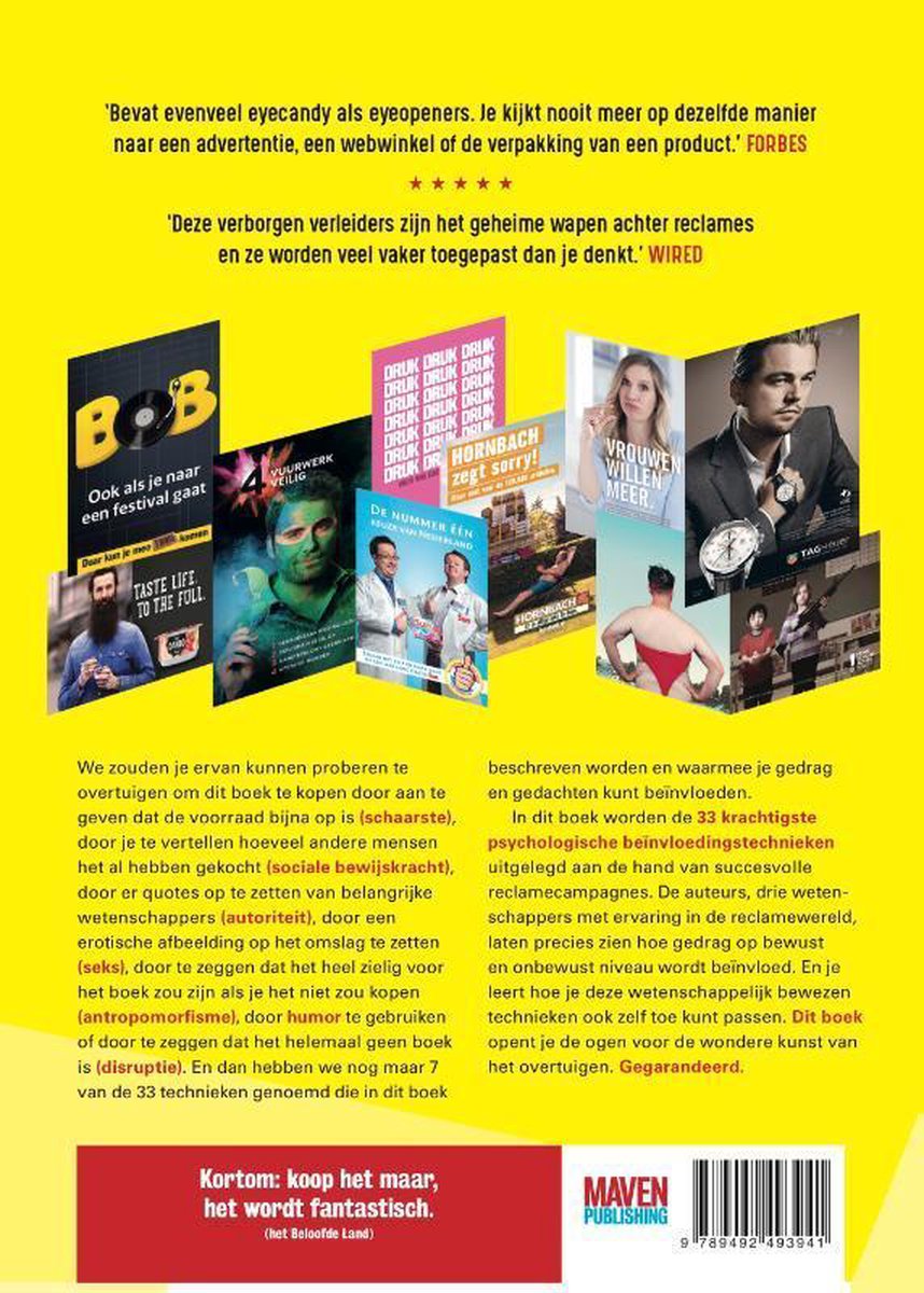 Maven Publishing De 33 beste psychologische beïnvloedingstechnieken uit de reclame
