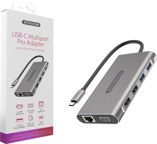 Sitecom USB-C Multiport-adapter