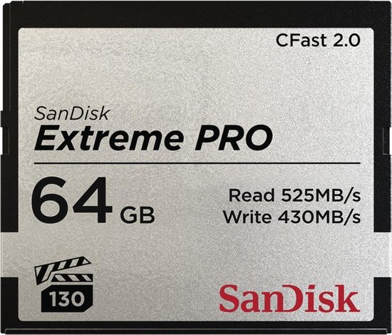 Sandisk Extreme Pro CFast 2.0 64 GB 525 MB/s