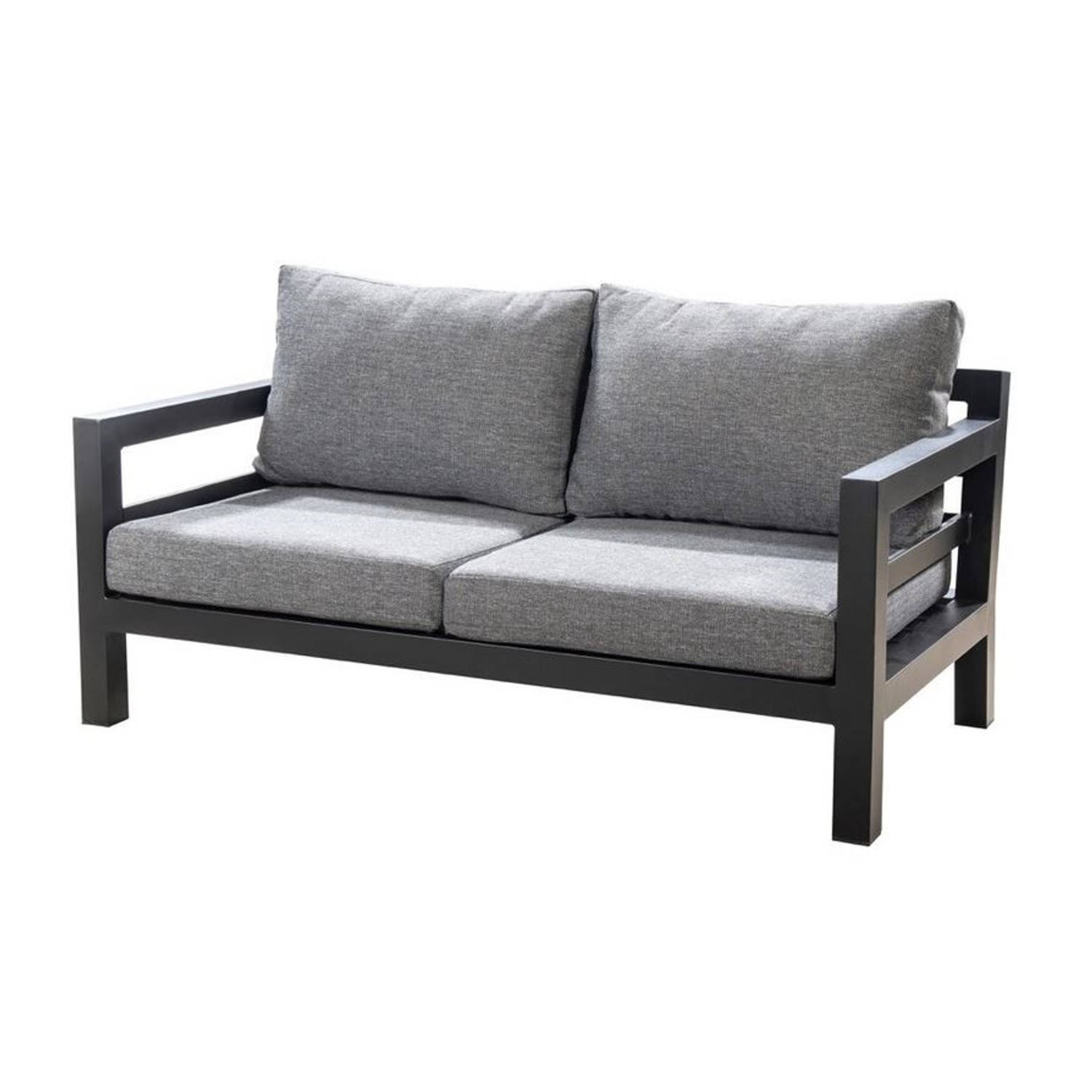 Midori Sofa 2 Seater Alu Dark Grey/mixed Grey - Zwart