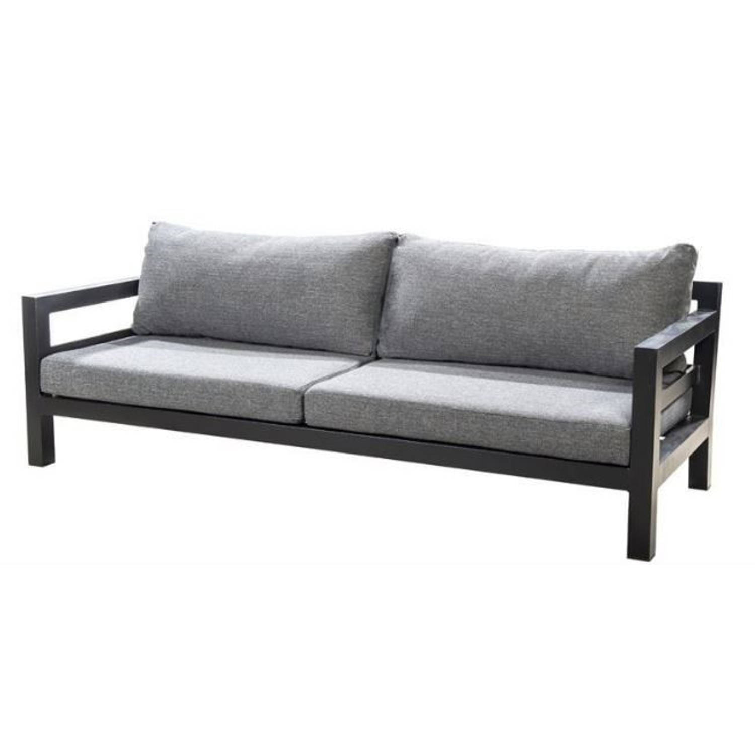 Midori Sofa 3 Seater Alu Dark Grey/mixed Grey - Zwart