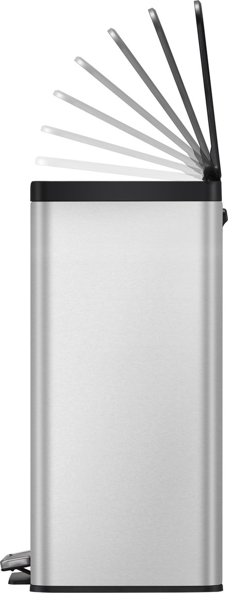 Eko Pedaalemmer Essential 2x20 L Matzilverkleurig - Silver