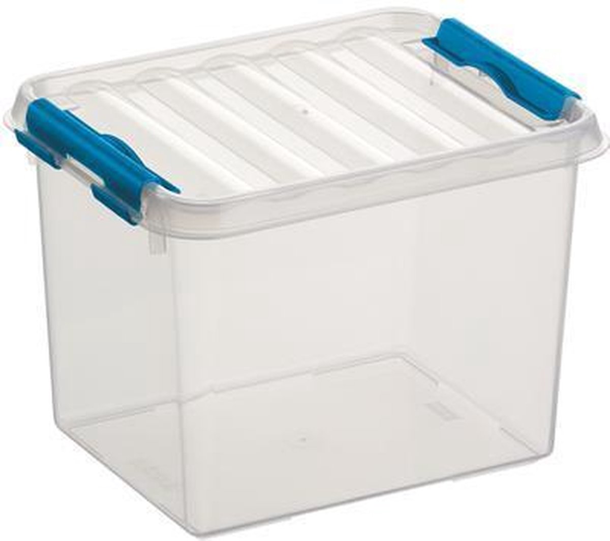 Sunware - Q-line Opbergbox 3l Transparant - 20 X 15 X 14,3 Cm - Blauw