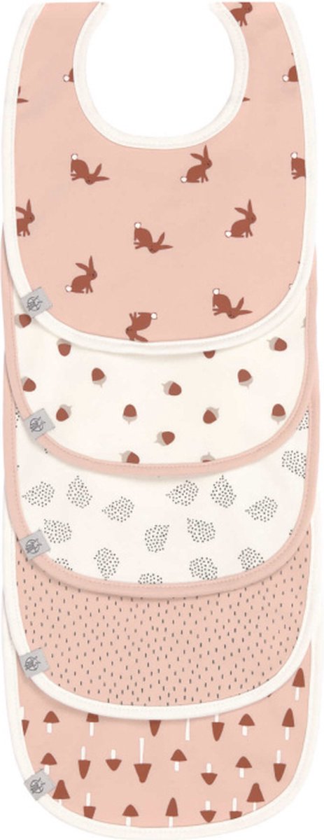 Lassig Lässig Actie Pack Slabbetjes 5 Pcs Little Forest Rabbit