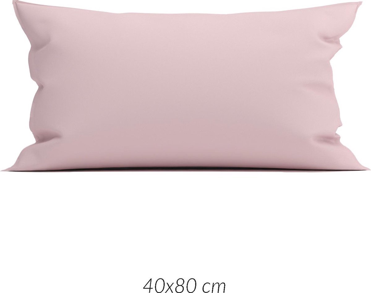 Zo Home Satinado Kussensloop Katoen Satijn - Shady Pink 40x80cm - Roze