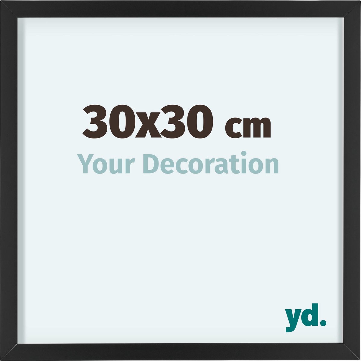 Your Decoration Virginia Aluminium Fotolijst 30x30cm - Zwart