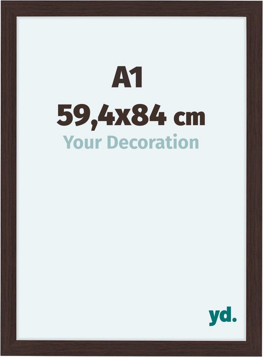 Your Decoration Como Mdf Fotolijst 59,4x84cm A1 Eiken Donker - Bruin