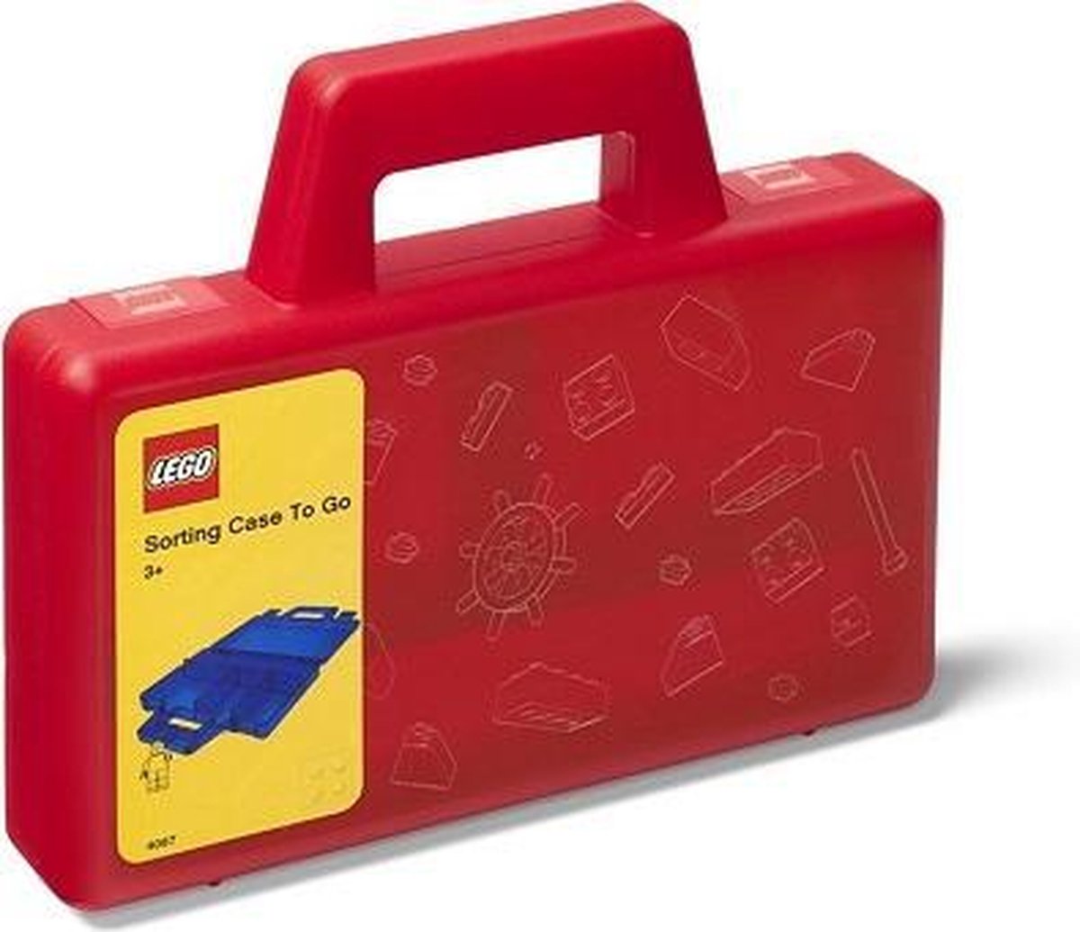 Lego - Sorteerkoffer To Go, - - Rood