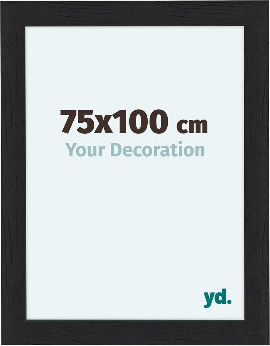 Your Decoration Como Mdf Fotolijst 75x100cm Houtnerf - Zwart