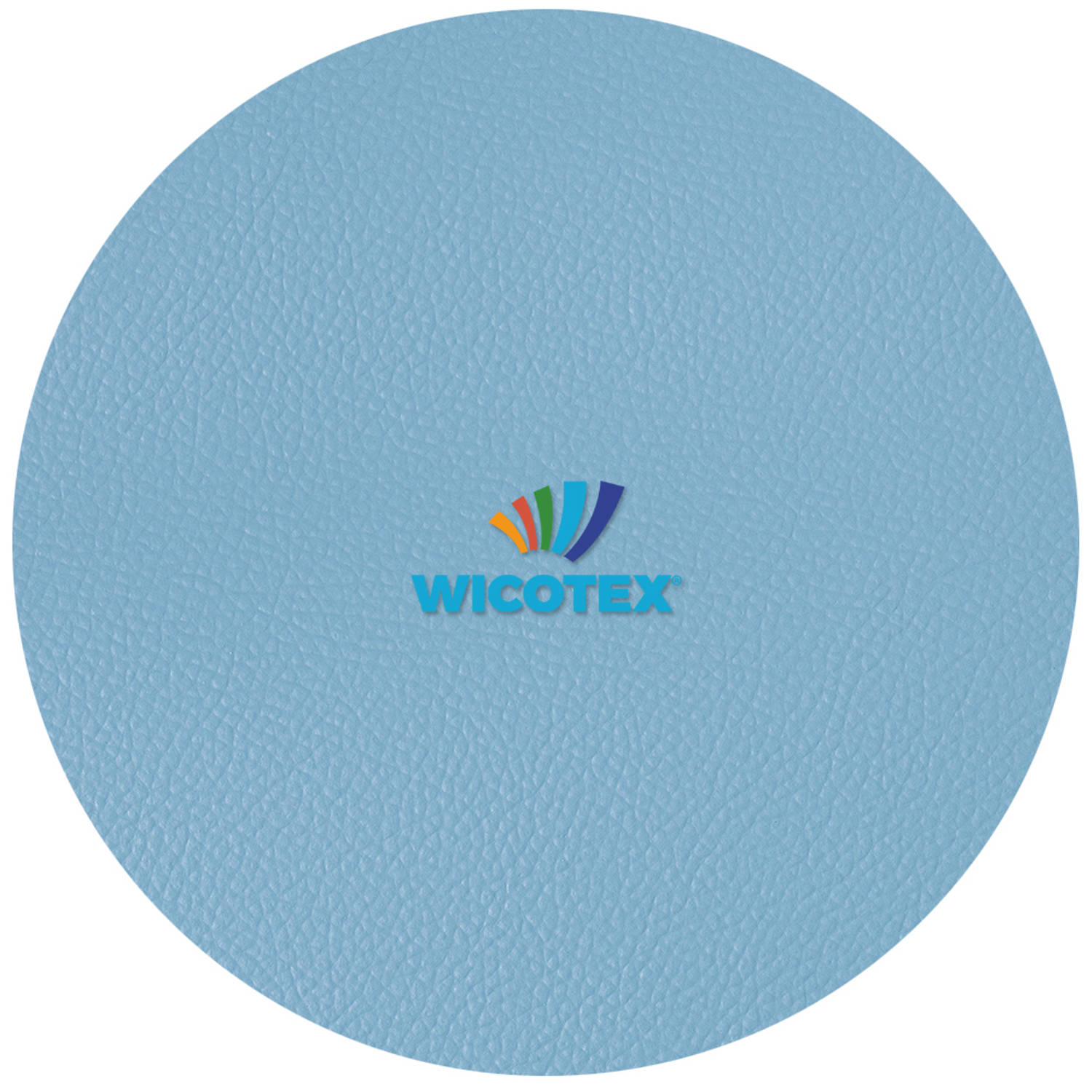 Wicotex Tafelkleed-leer-skai Leer- Moon Rond 140cm - Blauw