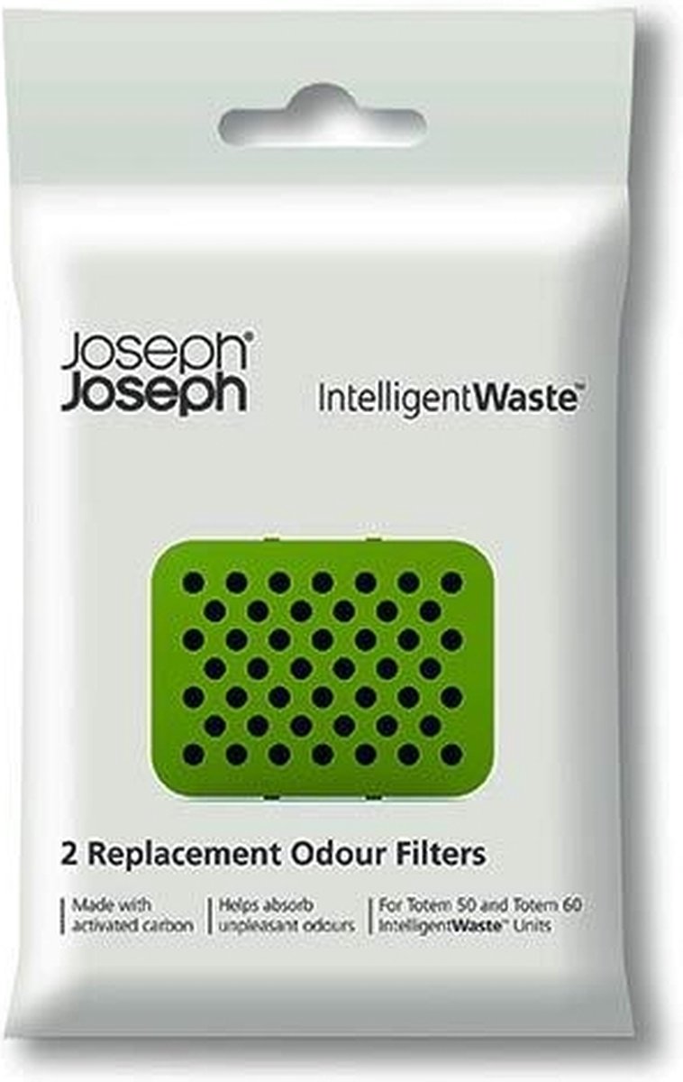 Joseph Joseph - Intelligent Waste Geurfilter, 4 Stuks - - Zwart