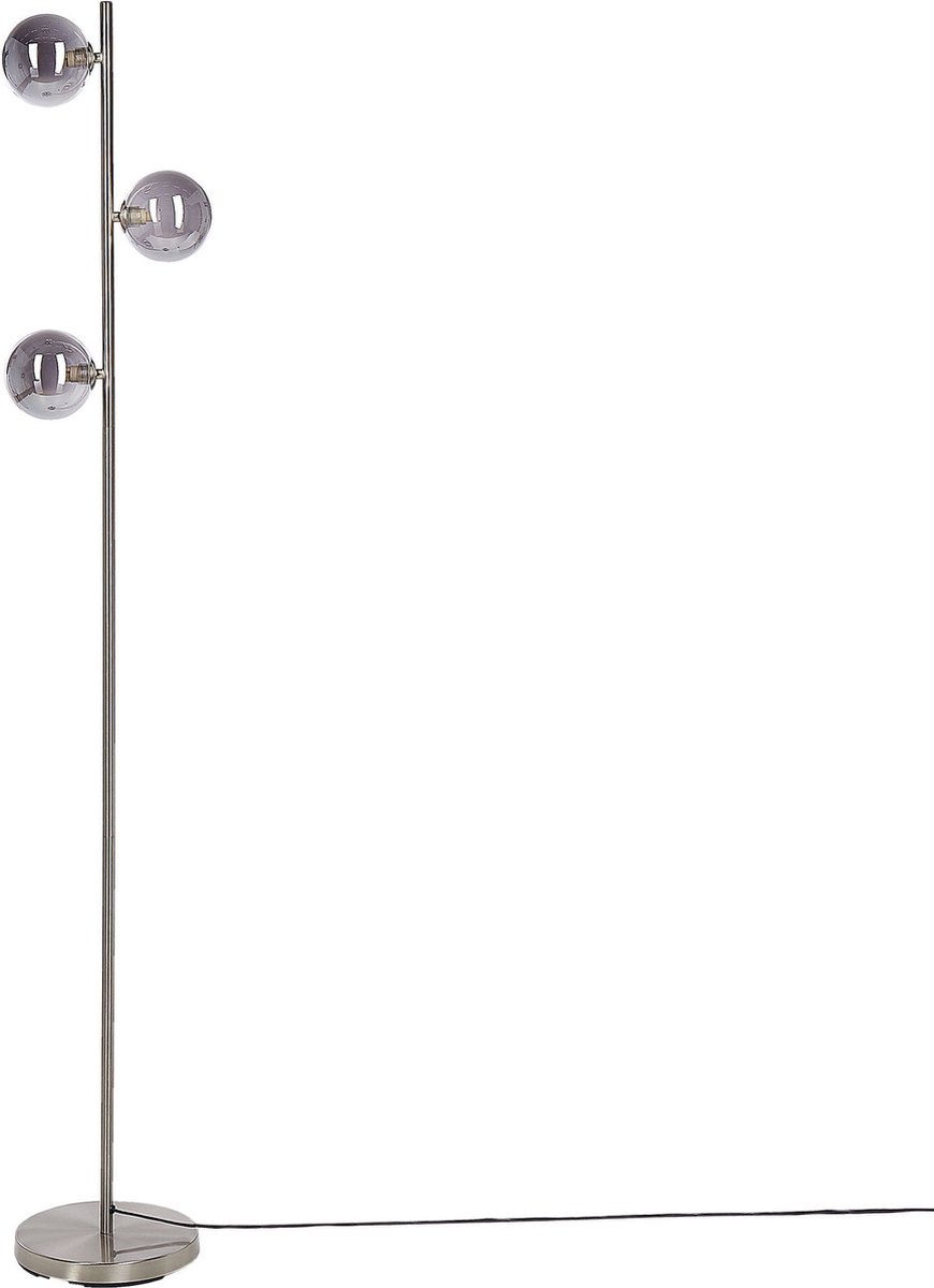 Beliani Ramis - Staande Lamp-zilver-staal - Silver