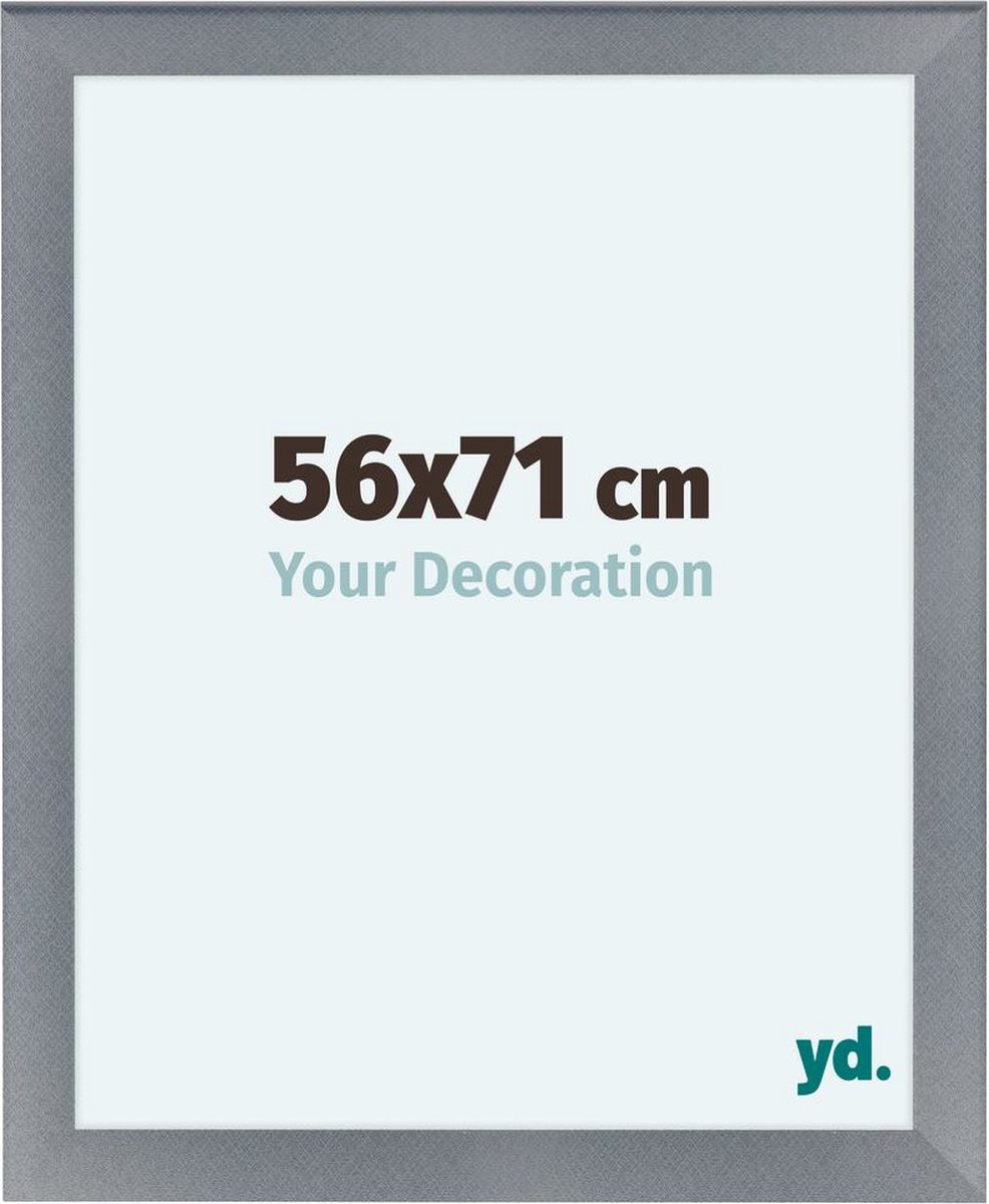 Your Decoration Como Mdf Fotolijst 56x71cm Aluminium Geborsteld - Grijs