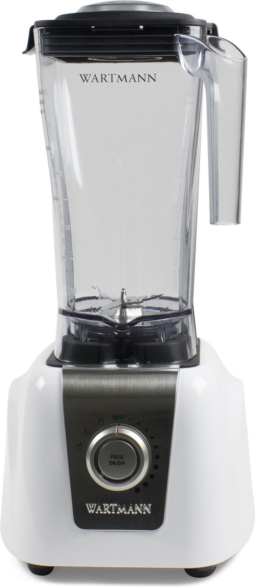 Wartmann High Speed Blender 2 Liter (Wit) - Grijs