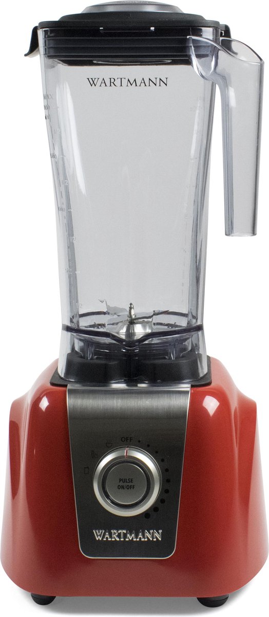 Wartmann High Speed Blender 2 Liter (Rood) - Grijs