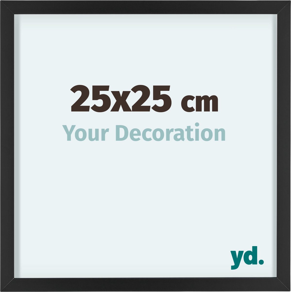 Your Decoration Virginia Aluminium Fotolijst 25x25cm - Zwart