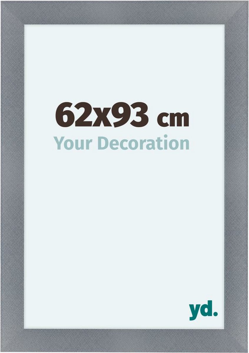 Your Decoration Como Mdf Fotolijst 62x93cm Aluminium Geborsteld - Grijs