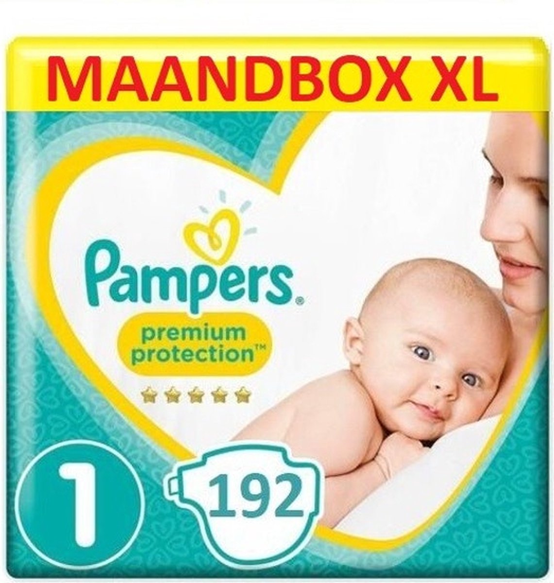 Pampers - Premium Protection - Maat 1 - Maandbox - 192 Luiers