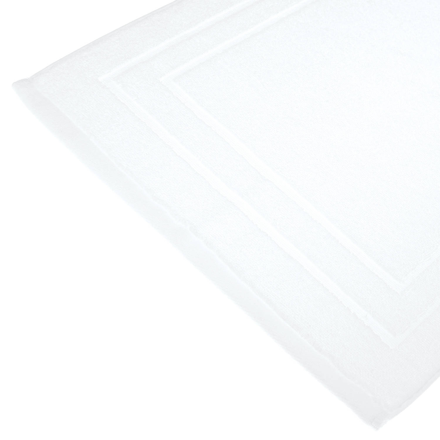 Badkamerkleed/badmat Voor Op De Vloer Ivoor Wit 50 X 70 Cm - Badmatjes