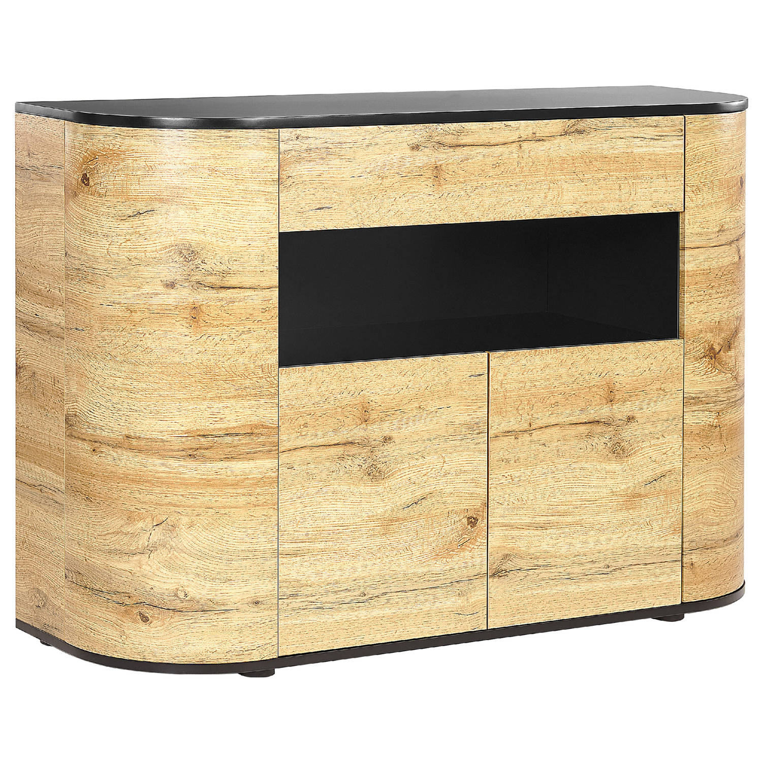 Beliani Jerome - Sideboard-lichte Houtkleur-mdf - Bruin