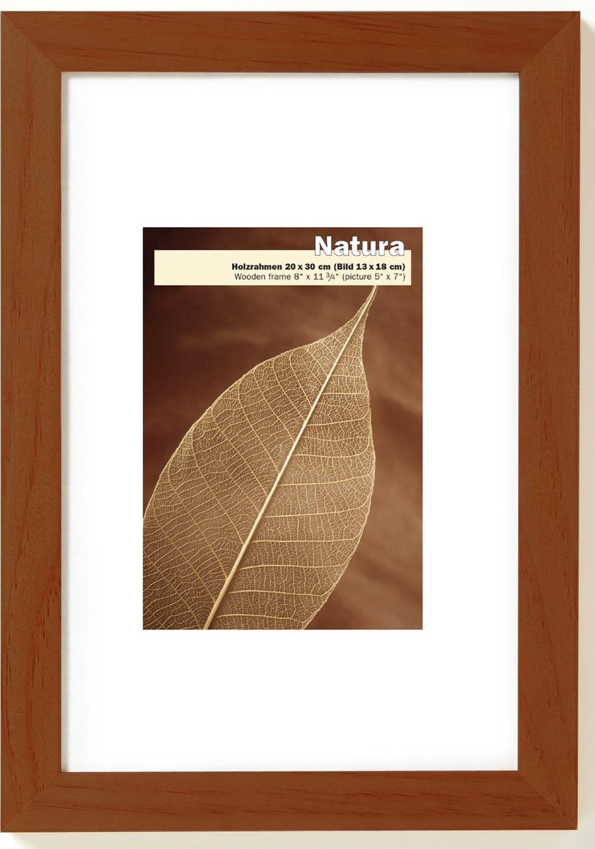 Walther Design Natura - Fotolijst - Fotoformaat 15 X 20 Cm - Notenhout - Bruin