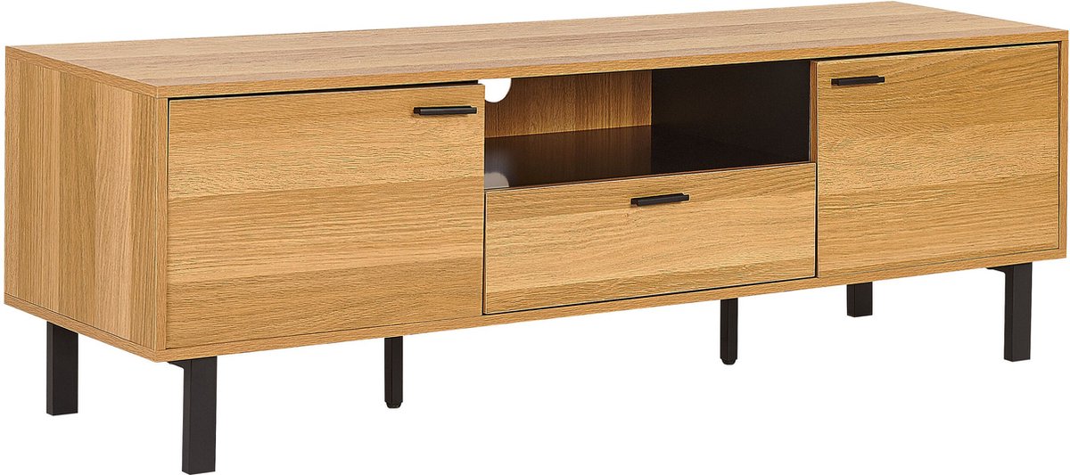 Beliani Claremont - Tv-kast-lichte Houtkleur-mdf - Bruin