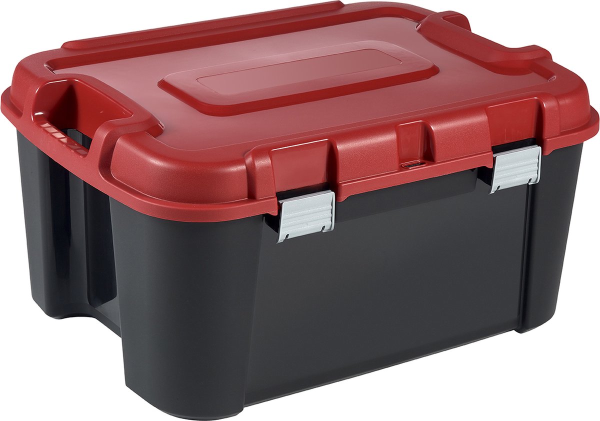 Keter Totem Opbergbox - 60 L/rood - Zwart