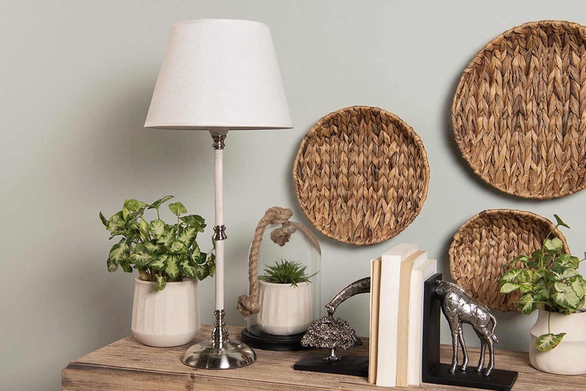 Clayre & Eef Opbergmanden Set Van 3 Ø 40 Cm Rotan Rond Mand Opbergmand Mand Opbergmand - Bruin