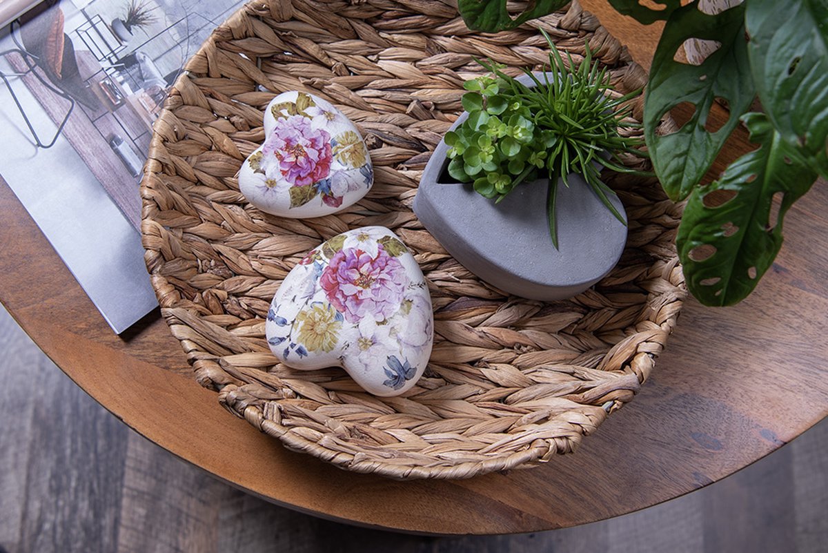 Clayre & Eef Opbergmanden Set Van 3 Ø 40 Cm Rotan Rond Mand Opbergmand Mand Opbergmand - Bruin