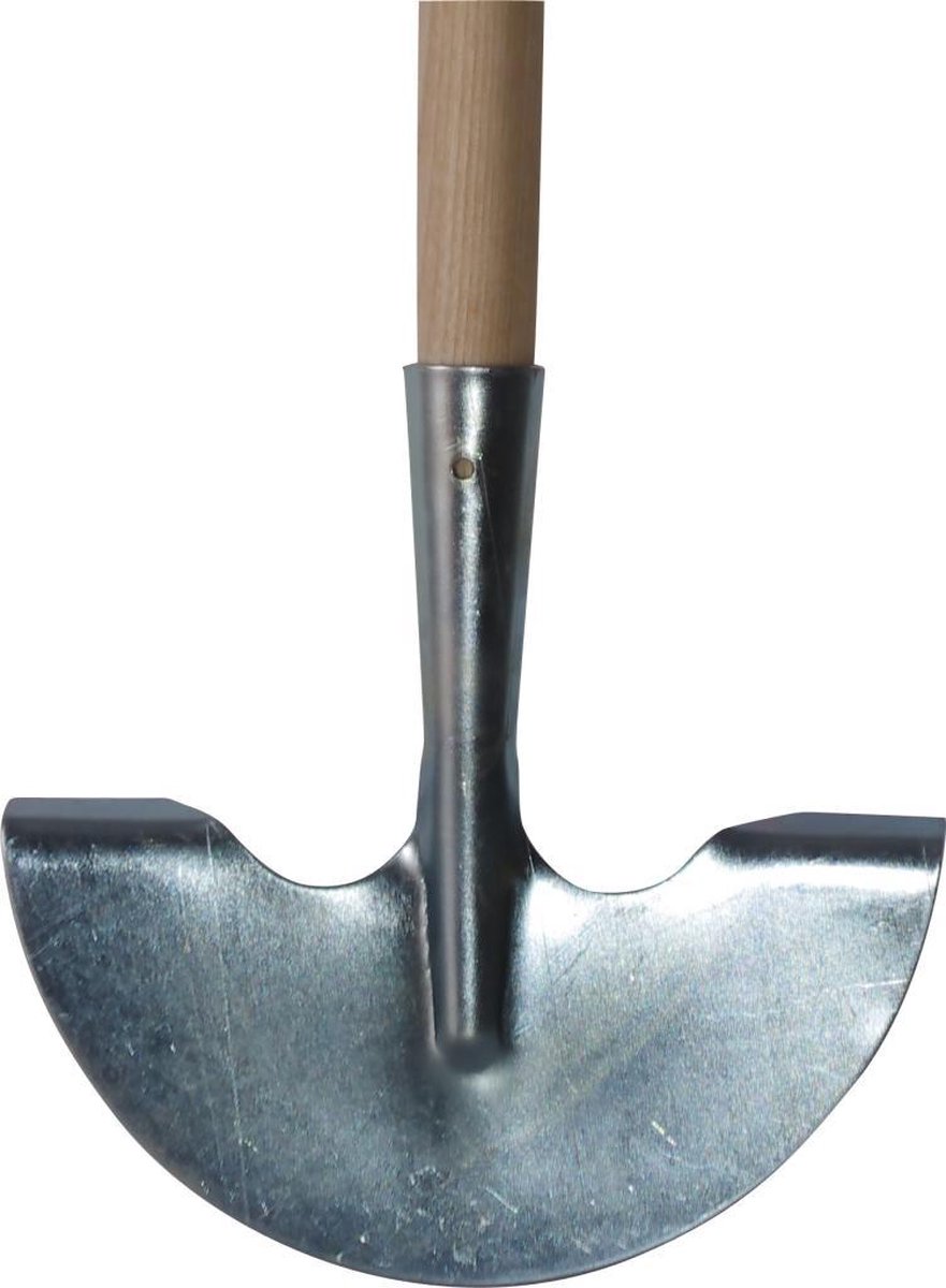 Hendrik Jan - Graskantsteker - Steel 90 Cm - Essenhout - Silver