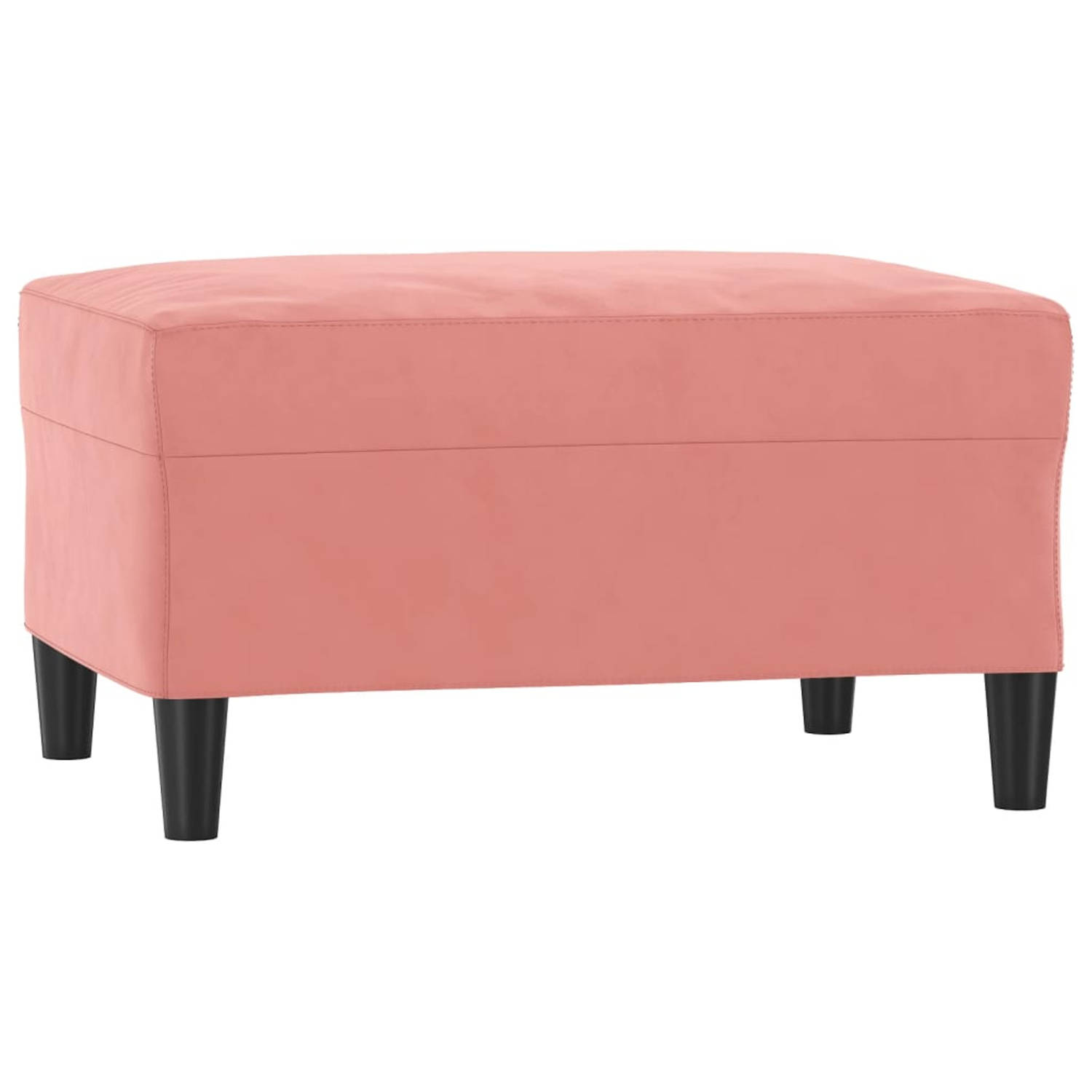 Vidaxl Voetenbank 70x55x41 Cm Fluweel - Roze