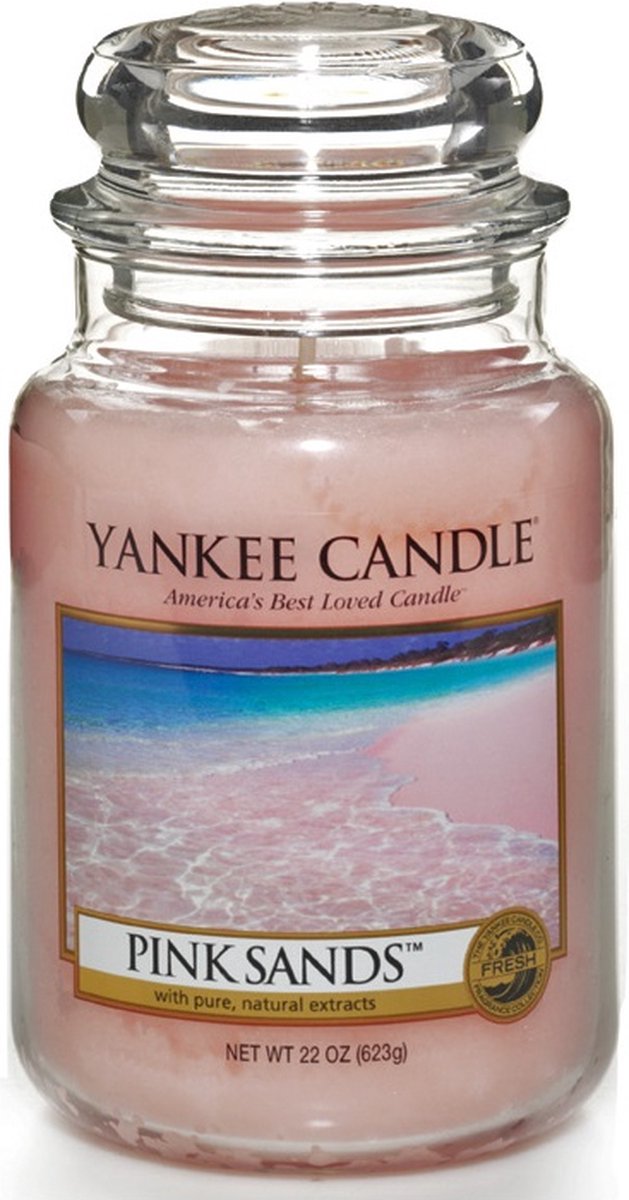 Yankee Candle - Pink Sands Geurkaars - Large Jar - Tot 150 Branduren - Roze