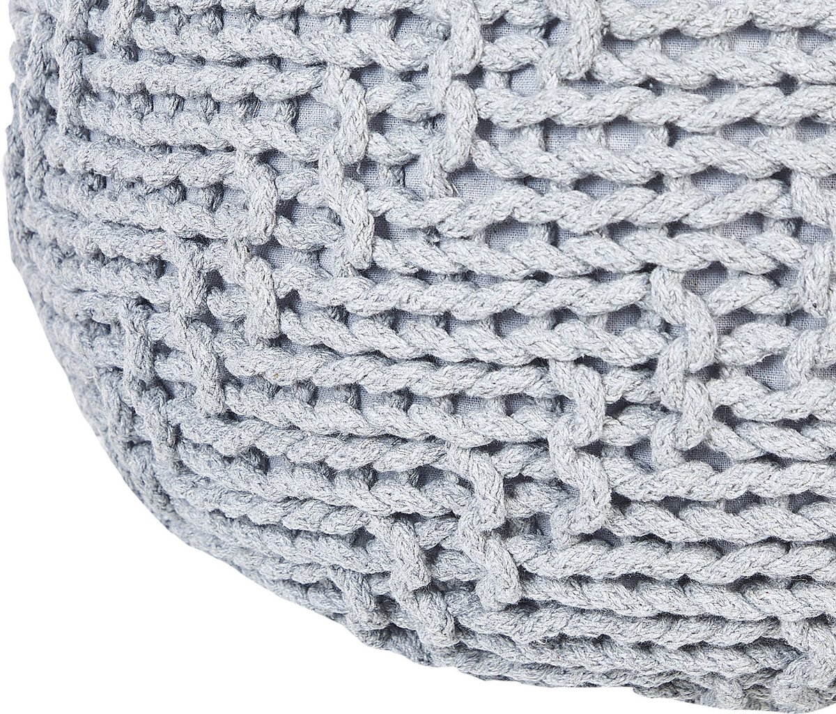 Beliani Priene - Poef--katoen - Grijs