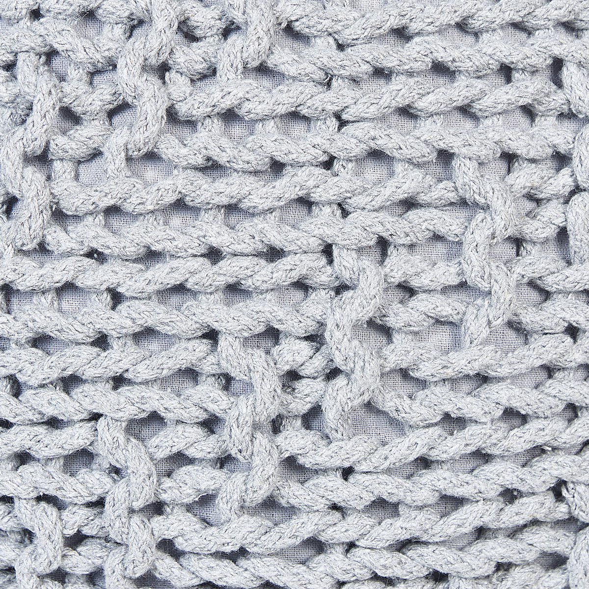 Beliani Priene - Poef--katoen - Grijs