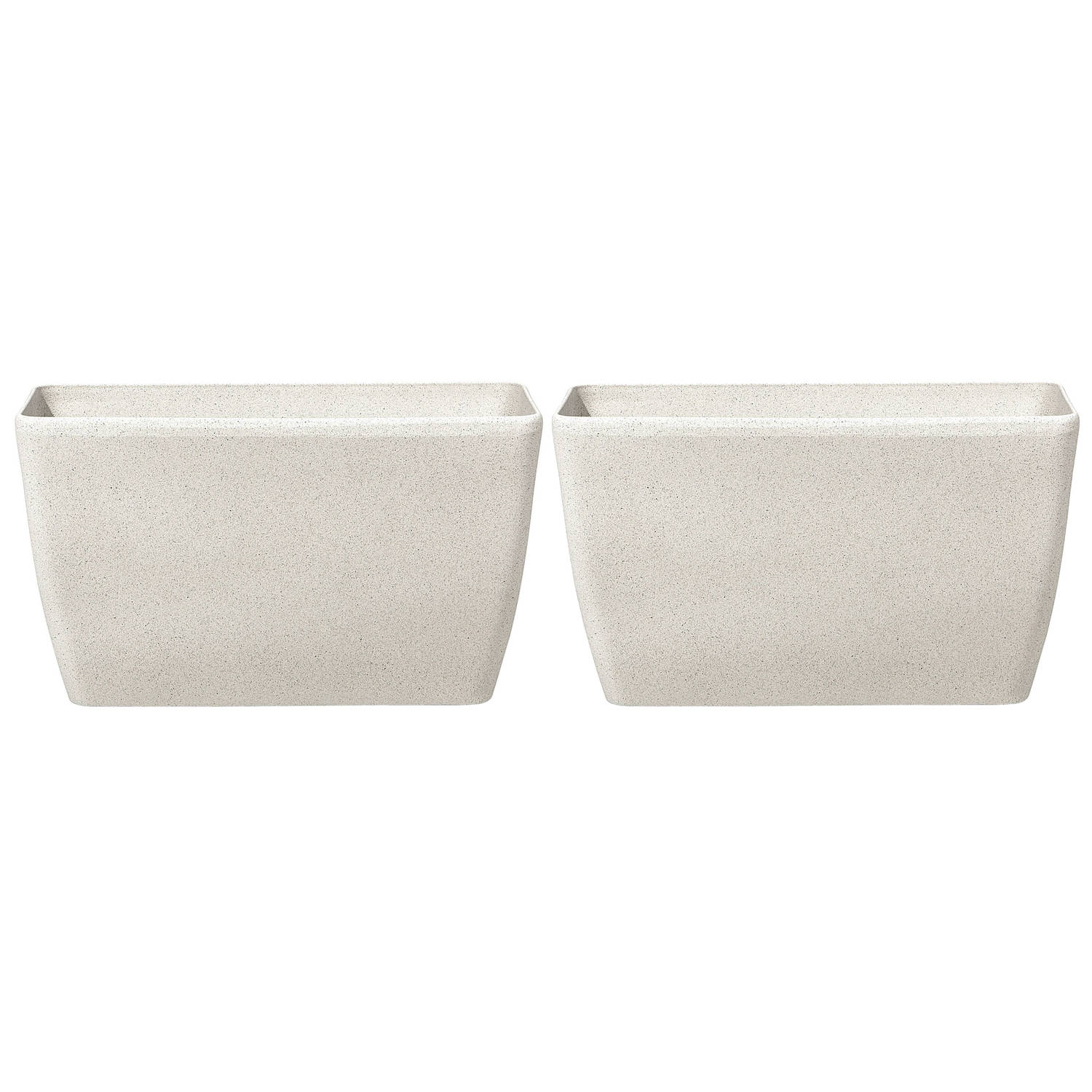 Beliani Baris - Plantenbak Voor Buiten--stenenmix - Beige