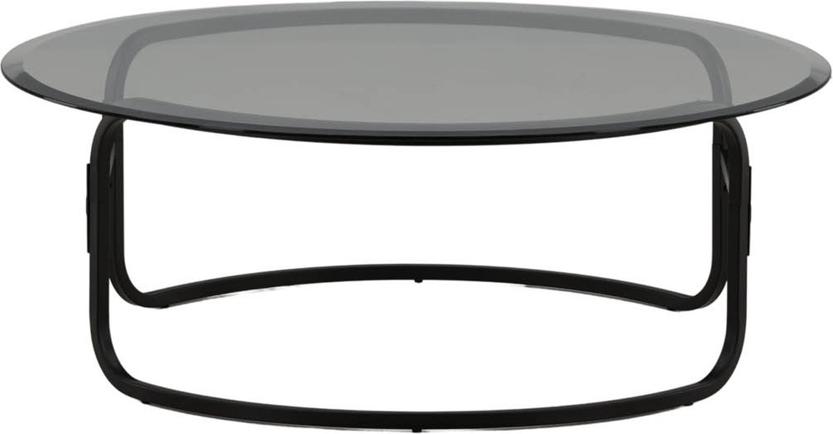 Lomma Salontafel Ø110cm Zwart, Glas.