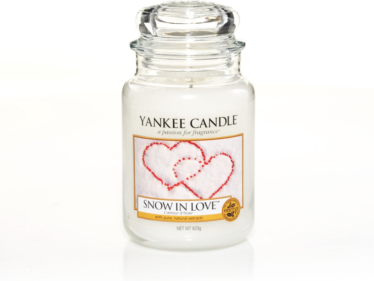 Yankee Candle - Snow In Love Geurkaars - Large Jar - Tot 150 Branduren