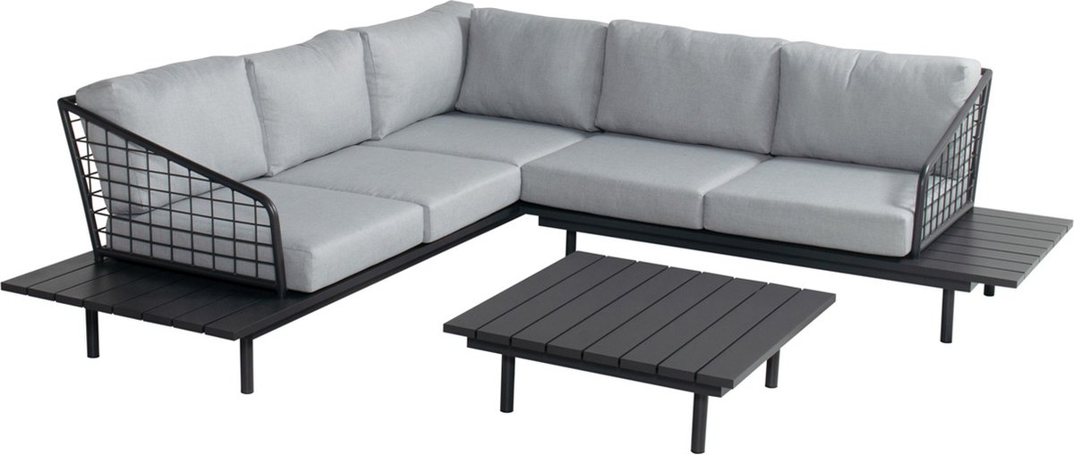 Hartman Capri 4-persoons Hoek Loungeset Incl. Salontafel - Zwart