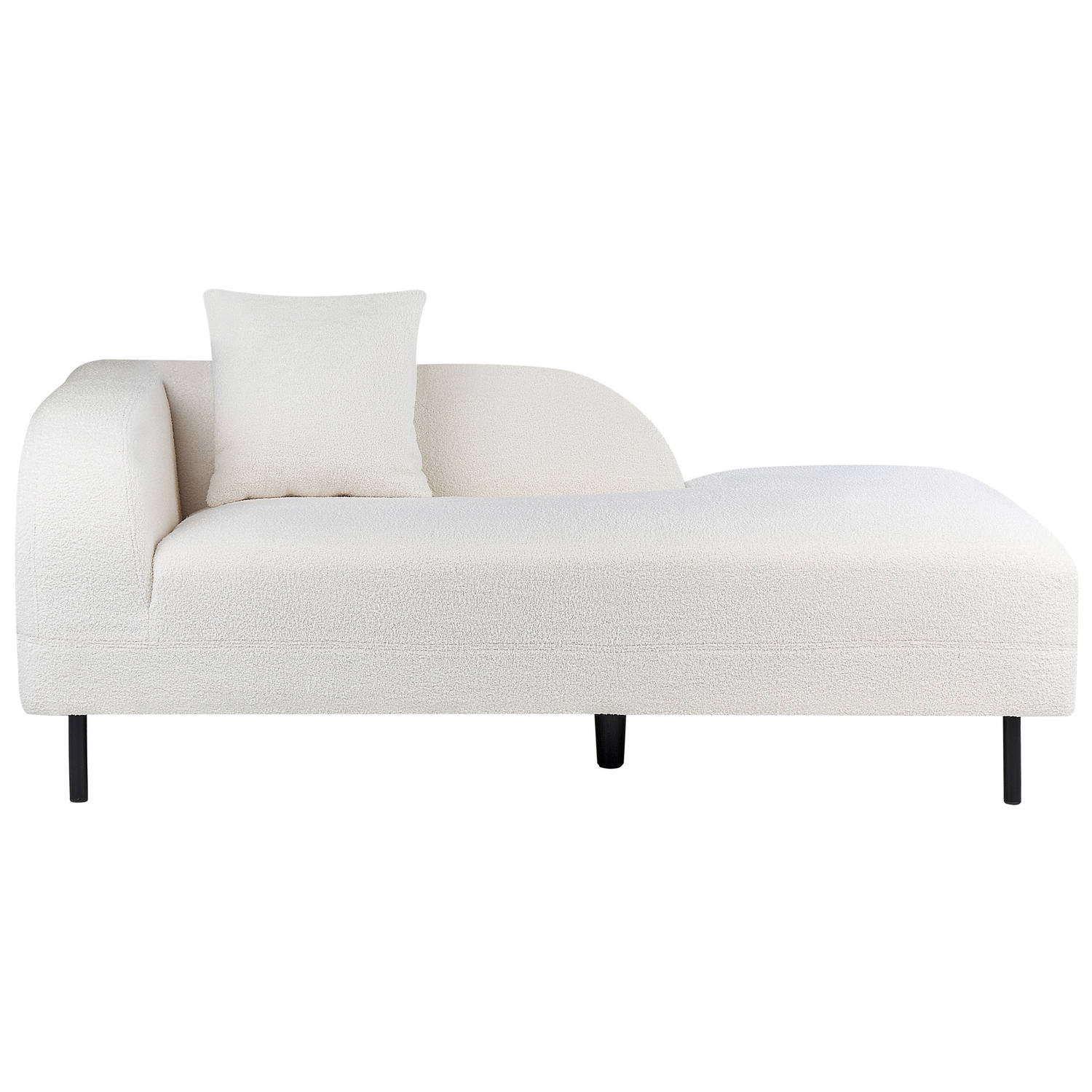 Beliani Le Crau - Chaise Longue-wit-polyester