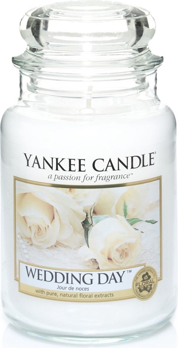 Yankee Candle - Wedding Day Geurkaars - Large Jar - Tot 150 Branduren