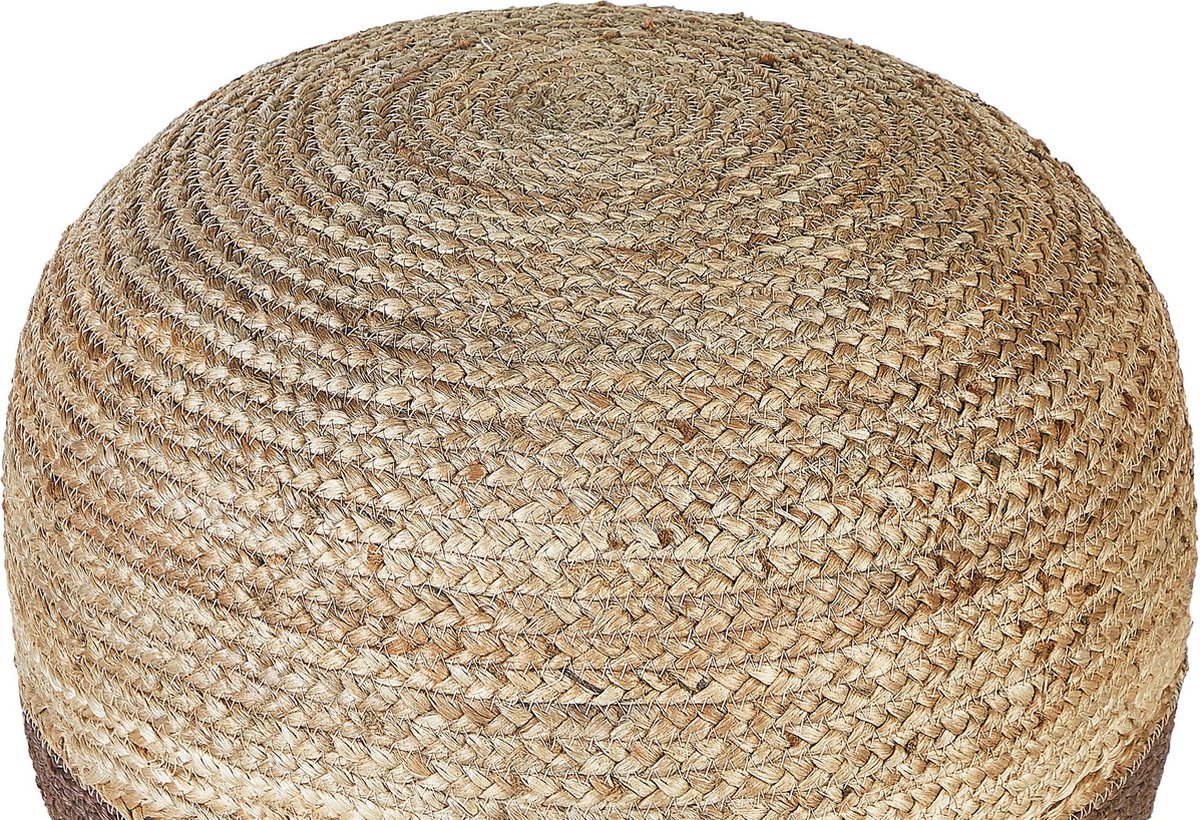 Beliani Duki - Poef-natuurlijk-jute - Beige