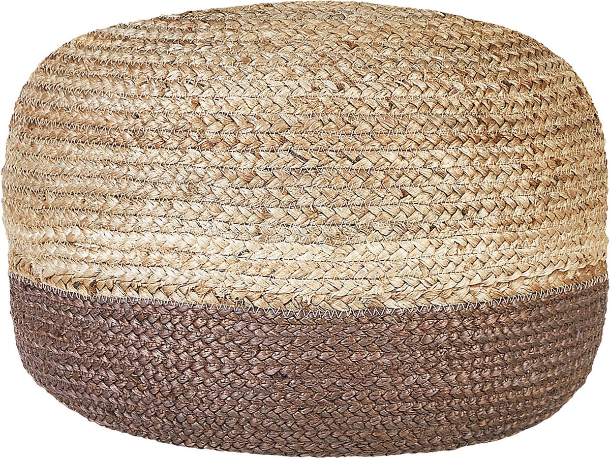 Beliani Duki - Poef-natuurlijk-jute - Beige