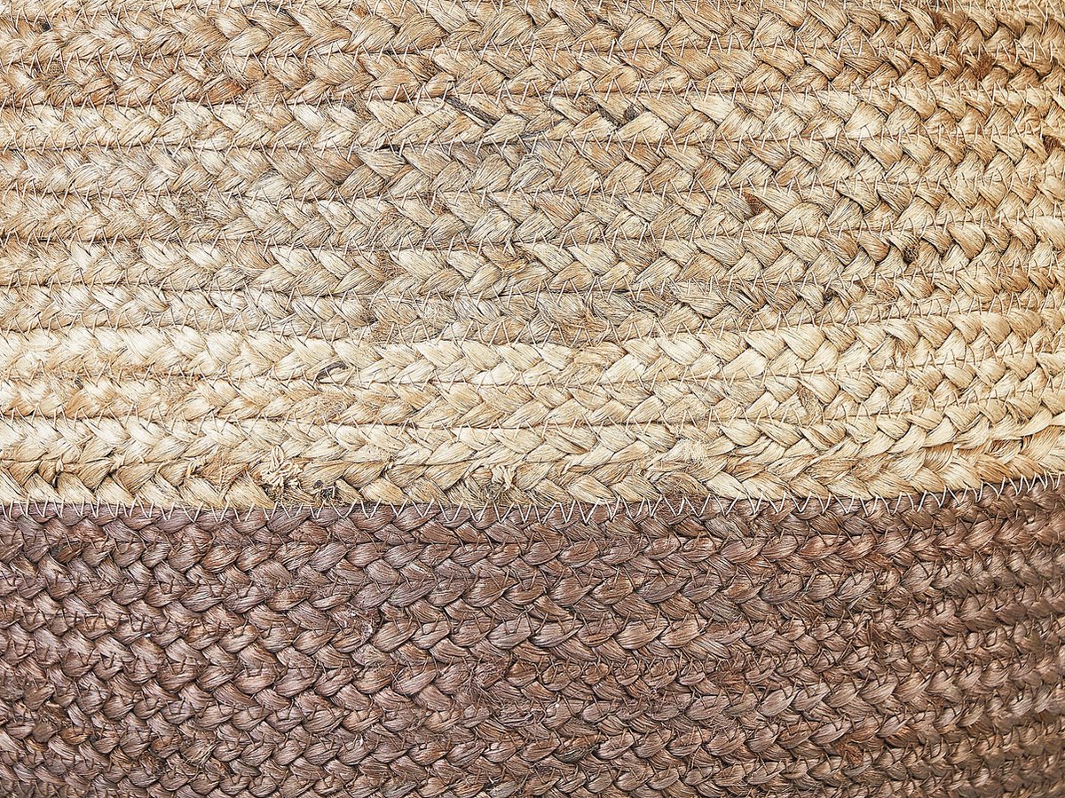 Beliani Duki - Poef-natuurlijk-jute - Beige