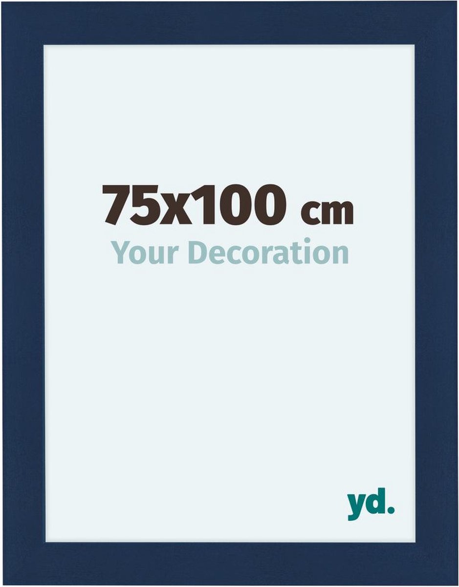 Your Decoration Como Mdf Fotolijst 75x100cm Donker Geveegd - Blauw