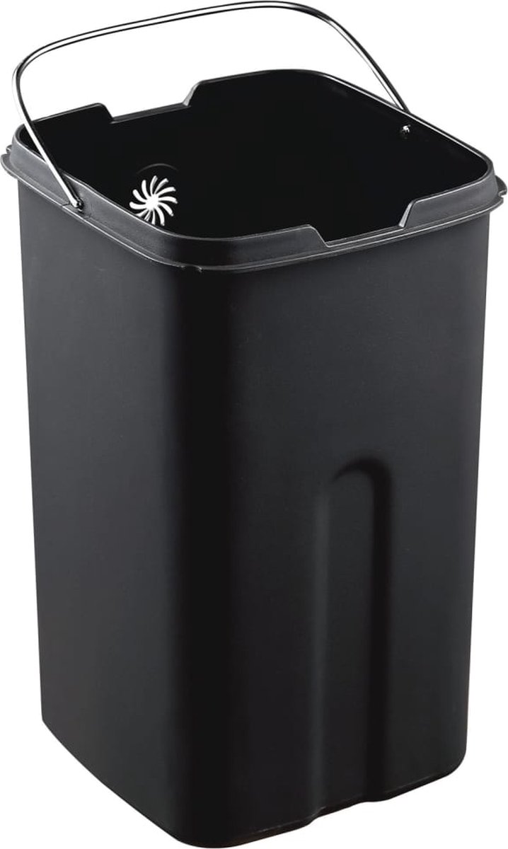 Eko Afvalbak Laguna 35 L Matzilverkleurig - Silver